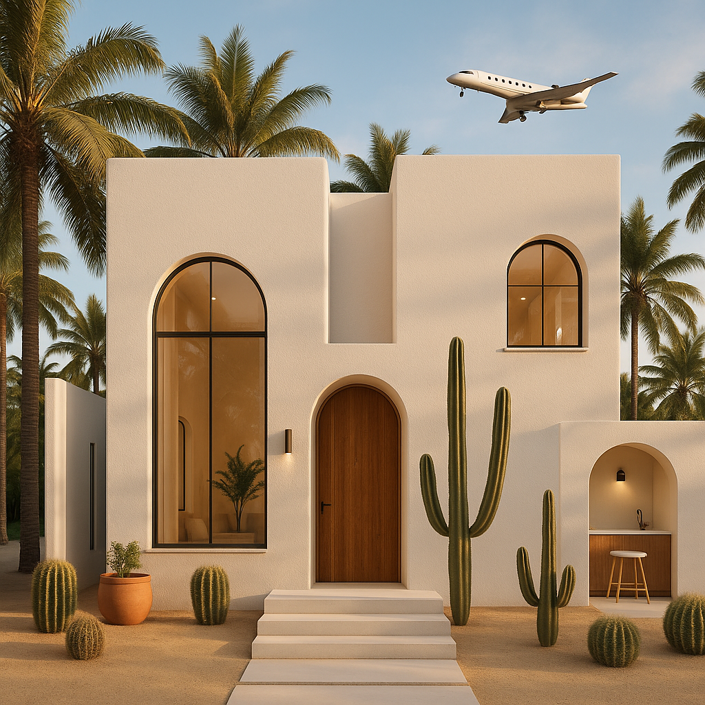 3D architectural rendering of our modern smart home villa pre-selling in Siargao